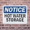 Signmission Hot Water Storage, 14 in W x Rectangle, Plastic OS-2PACK-NS-P-1014-L-13528 - alternate 4